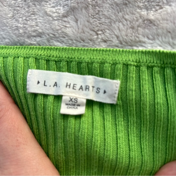 Green Ribbed Tank - Picture 3 of 4